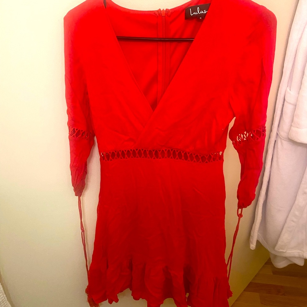 Super cute lulus red dress/cover up! So many compliments ❤️❤️❤️